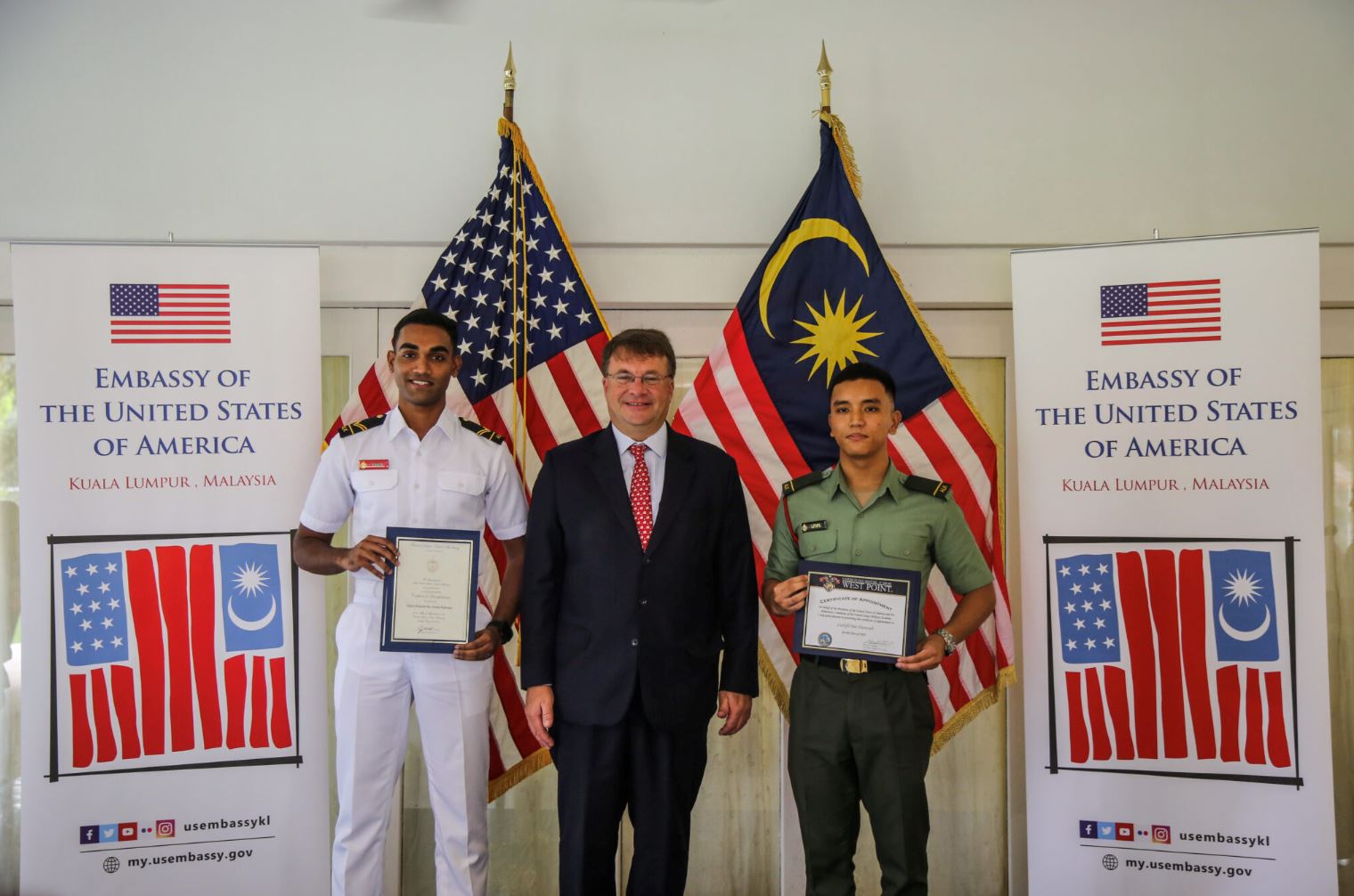 two malaysian cadets selected for prestigious military training in the united states