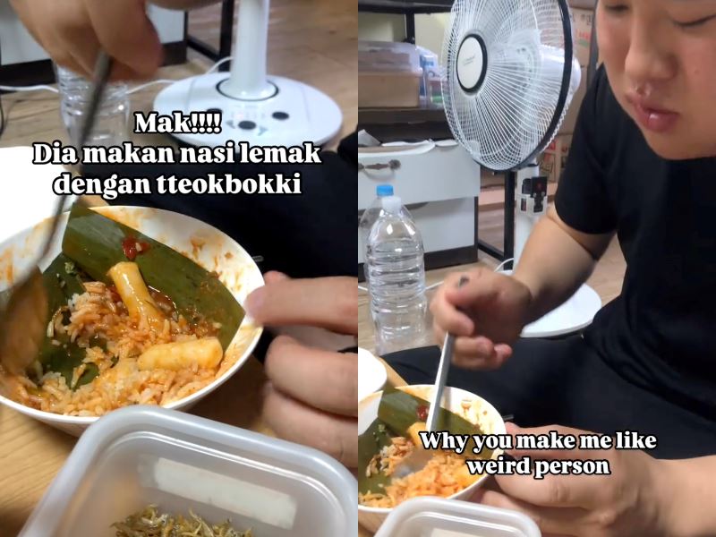 m’sian woman’s korean husband creates unexpected nasi lemak & tteokbokki fusion