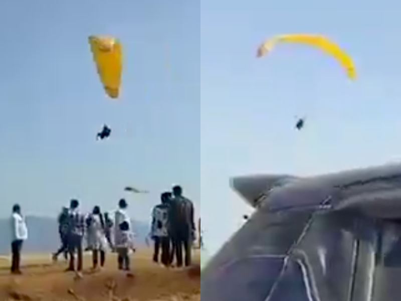 indian student late for exam paraglides over traffic, reaches in just 5 minutes!