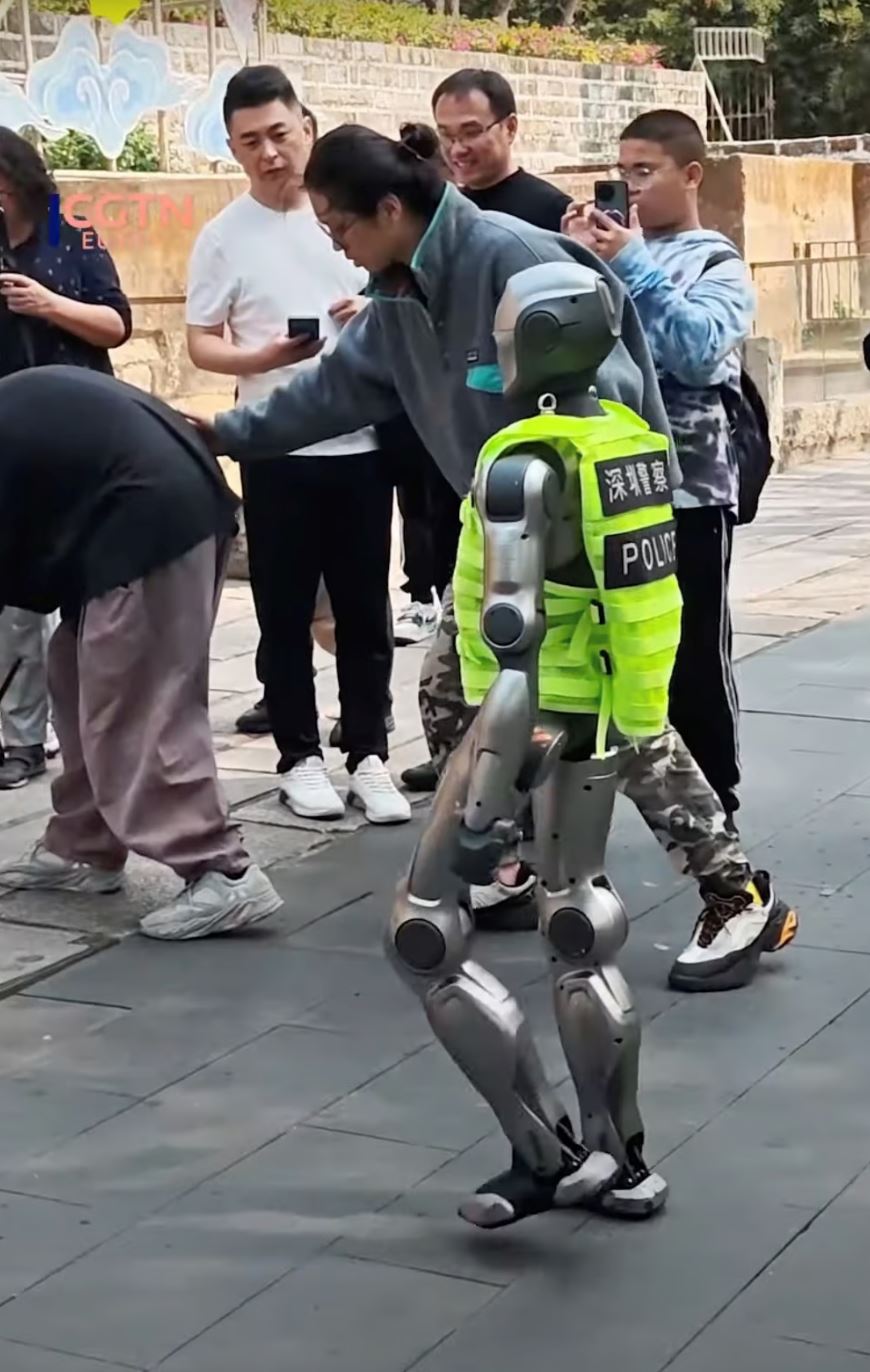 humanoid police robots in china stun the public with lifelike movements