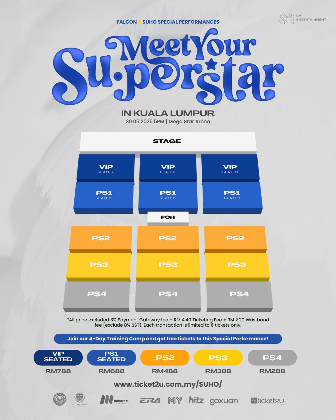 韩团exo队长suho于5月30日来马‼️门票将于3月24日开售🔥