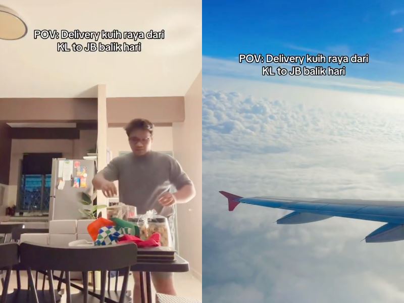 man flies from kl to jb to deliver hari raya cookies – ticket sponsored by his customer!