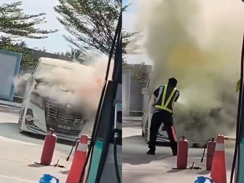 “he’s so brave!” pump attendant hailed a hero after containing vehicle fire just in time