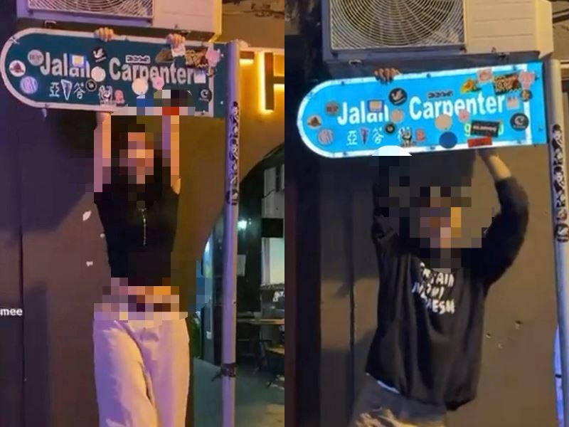 kuching authorities say no to ‘maui wowie’ street sign stunts, fine rm1,500