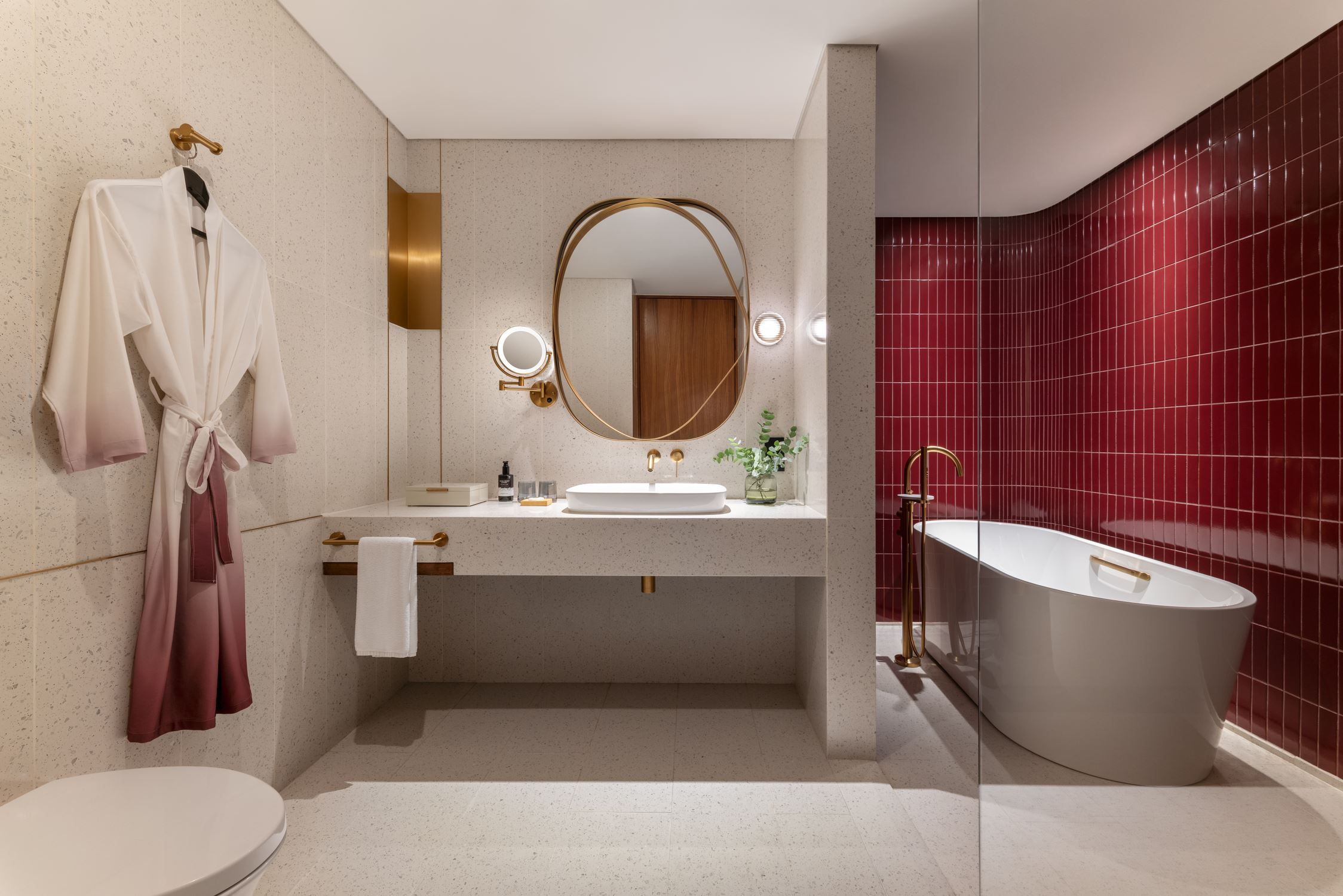 The premium room's bathroom in Kimpton Naluria Kuala Lumpur hotel in TRX